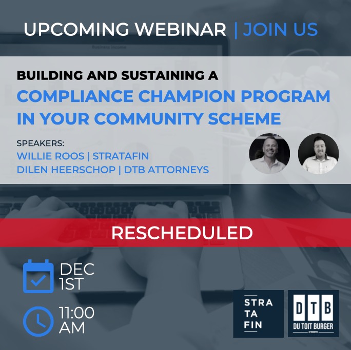 Building and sustaining a compliance champion programme - Rescheduled